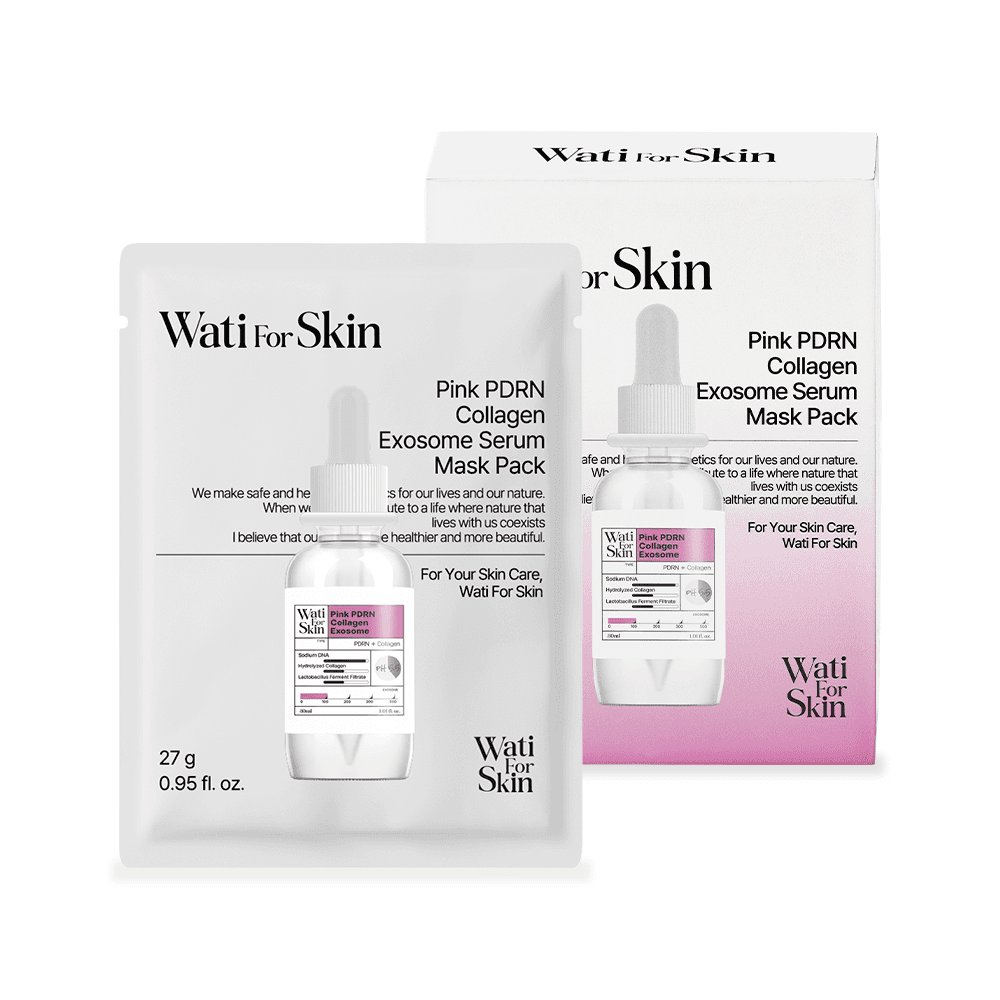 Pink PDRN Collagen Exosome Serum Mask Pack