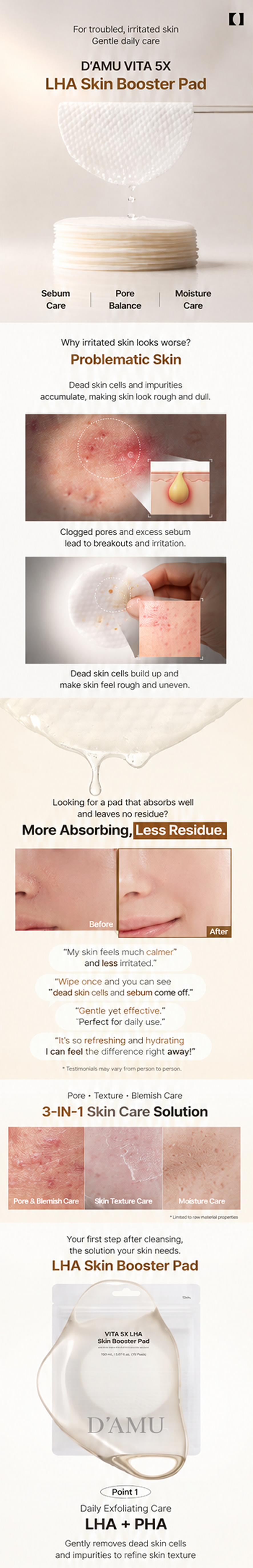 Vita 5X LHA Skin Booster Pad details 1