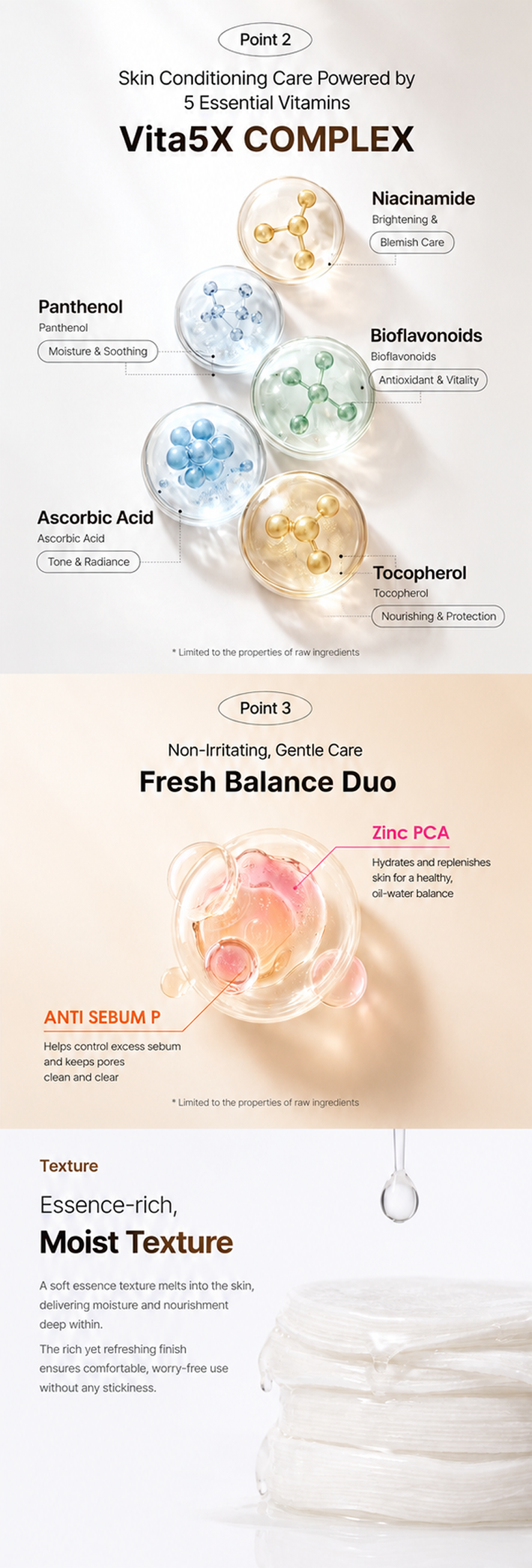 Vita 5X LHA Skin Booster Pad details 3