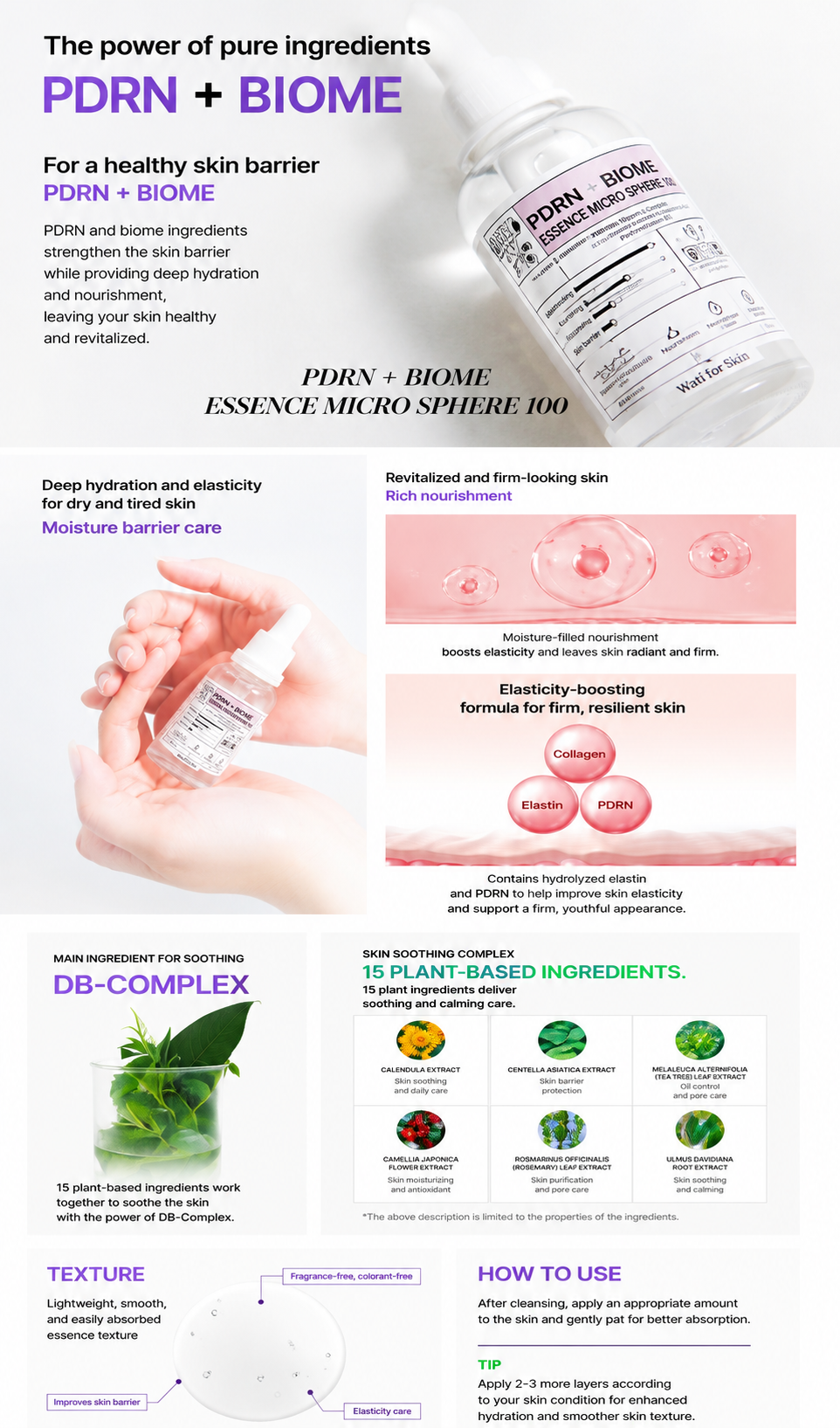PDRN+ Biome Essence Micro Spicule 100 details