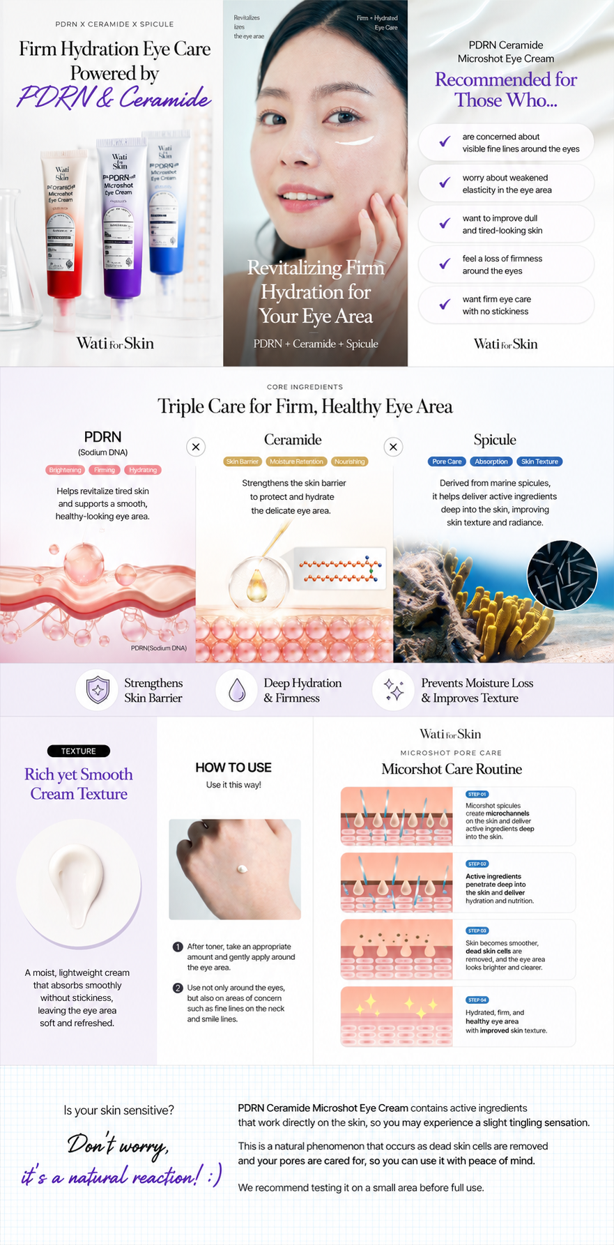 PDRN Ceramide Micro Spicule Eye Cream details