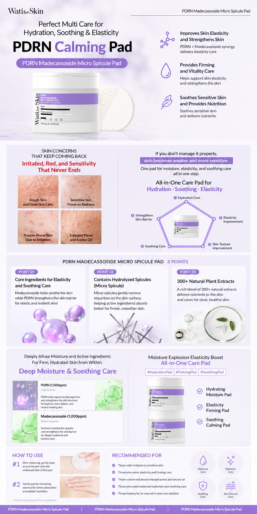 PDRN Madecassoside Micro Spicule Pad details